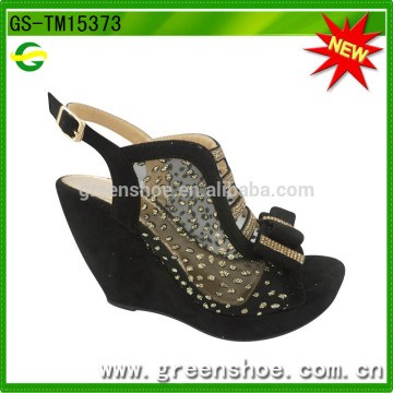 women fancy wedge heel shoes