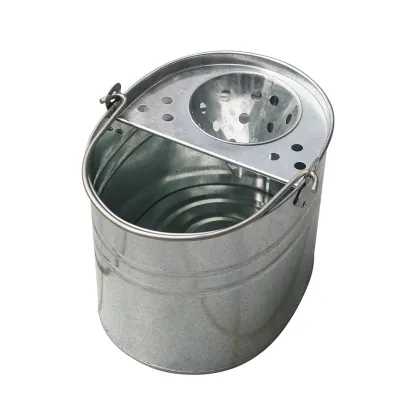 Large 15L Rubbermaid Metal Mop Bucket