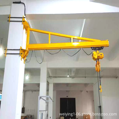 Electric Chain Hoist Wall Crane: 0.5Ton to 1Ton Capacity, Single Speed Lifting, 100kg Manual Rotating