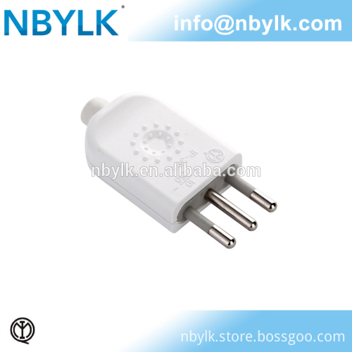 Italian Male Rewirable Direct Plug 3pin 10a 250v For Chile, Uruguay Imq ...