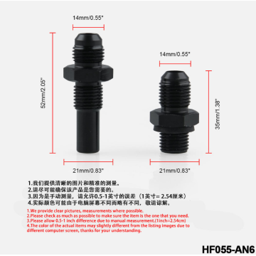 トランスミッションオイルコールドコネクタAN8-1 / 4NPS AN6-1 / 4NPS