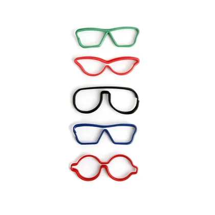 Coated Mixed Color Glasses PET Paper Clips