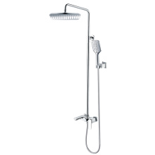 matte black shower system with handheld Exposed Brass Matte Black Rain Shower System Factory