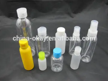 Plastic medical bottles 20ml 30ml PET travel bottle with screw cap