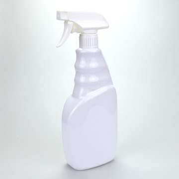 Color blanco plástico mascota transparente disparador de rociador botella de spray 500 ml 680 ml para limpieza