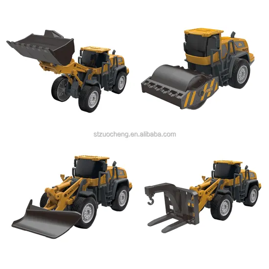 1:55 Scale Plastic Forklift, Road Roller, Construction Truck Toys by Inertial Engineering