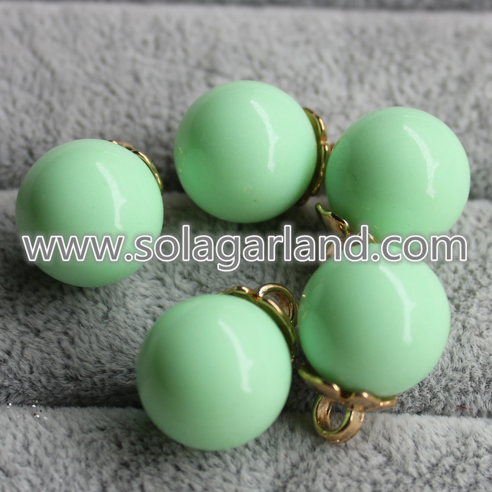 Round Beads Ball Dangle Pendants