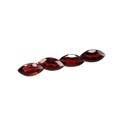 Mozambique Natural Garnet Horse Eye Shaped Loose Stones