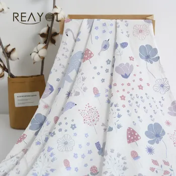 Eco-Friendly Skin-Friendly Printed 100% Cotton Baby Swaddle Blanket