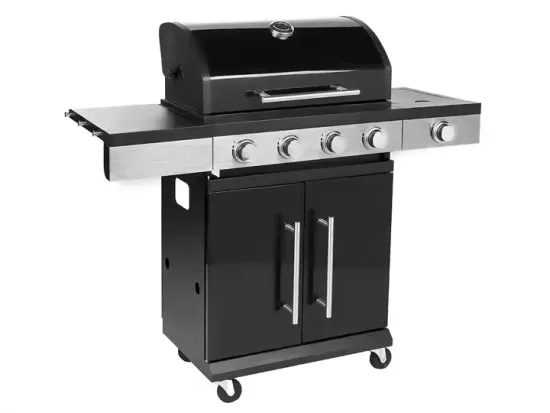 5 Burner Propane Gas Grill with Infrared Side Burner Gas BBQ Grills