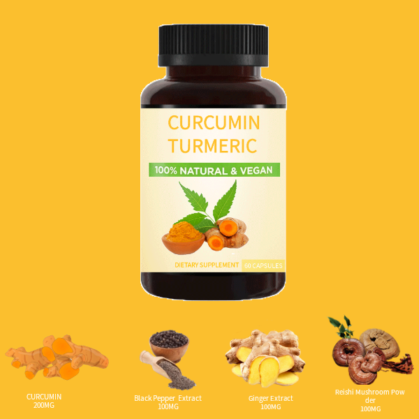 One- Stop Service OEM/ODM Turmeric Curcumin Capsules