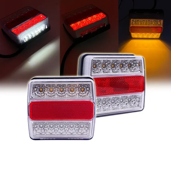 10LED Square Truck Tail Lamp Sequential Turn Light with Harness and Magnet