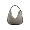 Grey-Brown Leather Crossbody New Women's Shoulder Bag