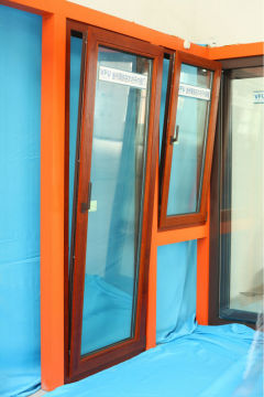 Aluminum cladding wooden Tilt-turn window