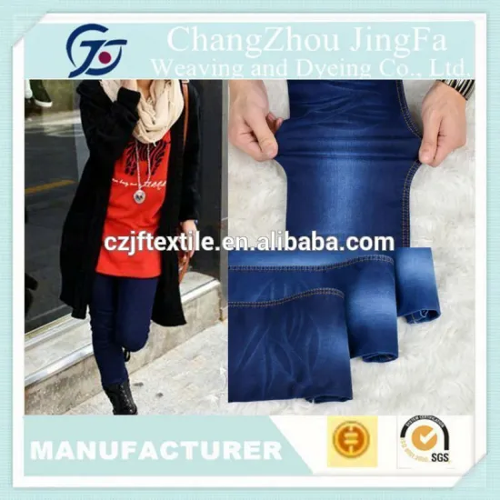 JF-V1143 cotton blend polyester indigo raw denim fabrics for jean