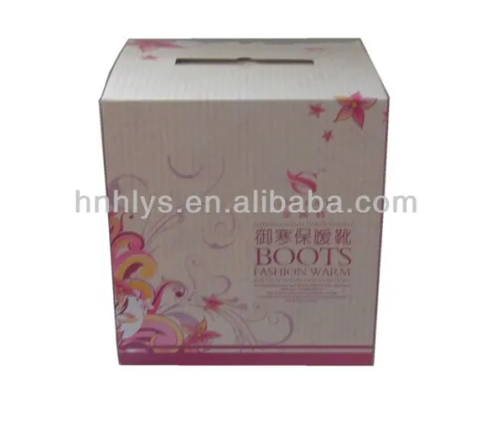 Custom Elegant Rectangular Shoe Paper Box
