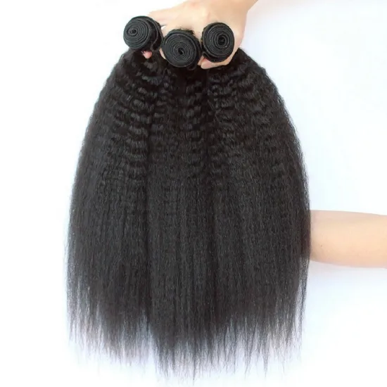 Raw Mink Brazilian Double Drawn Virgin Human Hair Extension Yaki Kinky Straight Natural Cuticle Aligned Human Hair Bundle Vendor
