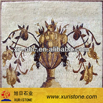 nature stone mosaic floor pattern