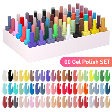Custom Logo UV Gel Polish Set with Jelly Pink Nail Polish Kit