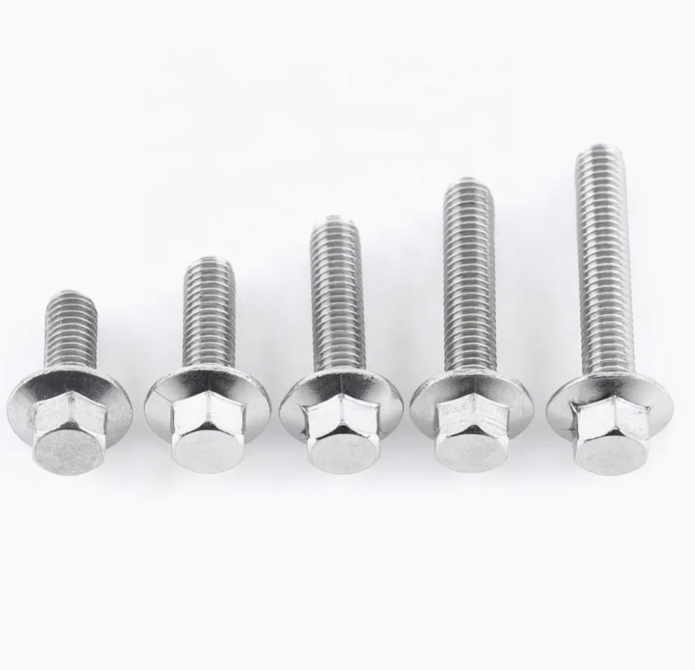 Titanium hex flange bolt