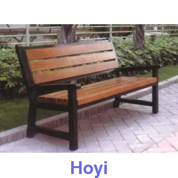 Durable garden wooden seat with unique design