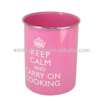 Pink magnetic utensil holder