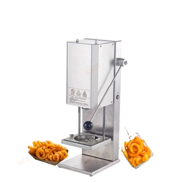 110V/220V 100KG/H Fast Food Potatoes Tower Slicer - Tornado Spiral Potato Twister Cutter Curly Chain French Fries Cutting Machine