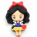 32 मिमी Kawaii सिमुलेशन पॉलिमर क्ले गुड़िया फ्लैट वापस राजकुमारी राल Cabochons DIY बाल धनुष फोन सजावट स्क्रैपबुकिंग के लिए