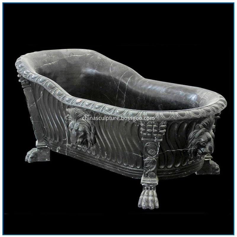 black marble bathtub