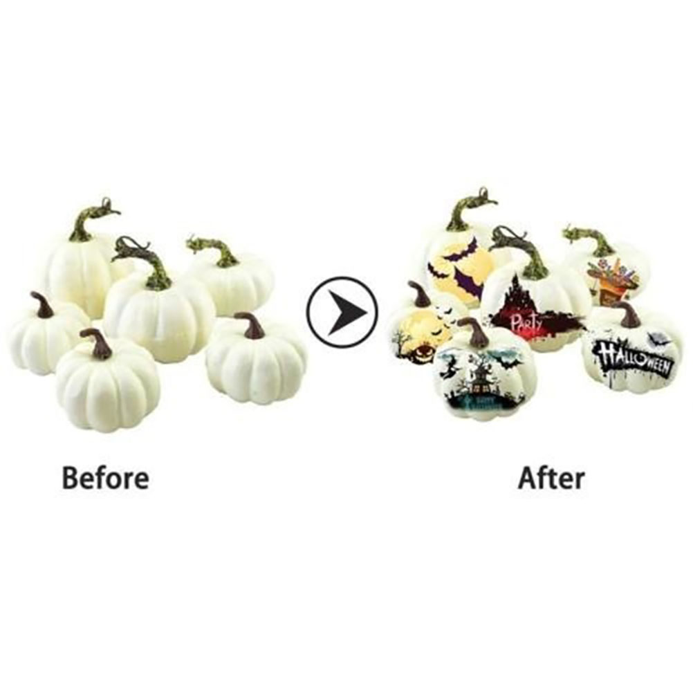 6Pcs Halloween Pumpkin Foam Toy Artificial Mini Pumpkin Simulation Prop Garden Party Decoration