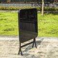 Black Tempered Glass Large Table