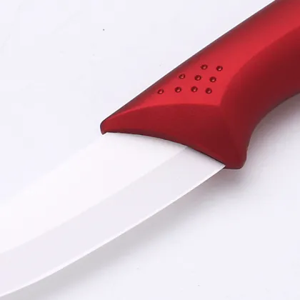 Red Handle Ceramic Knife 3 Inches Fruit Knife