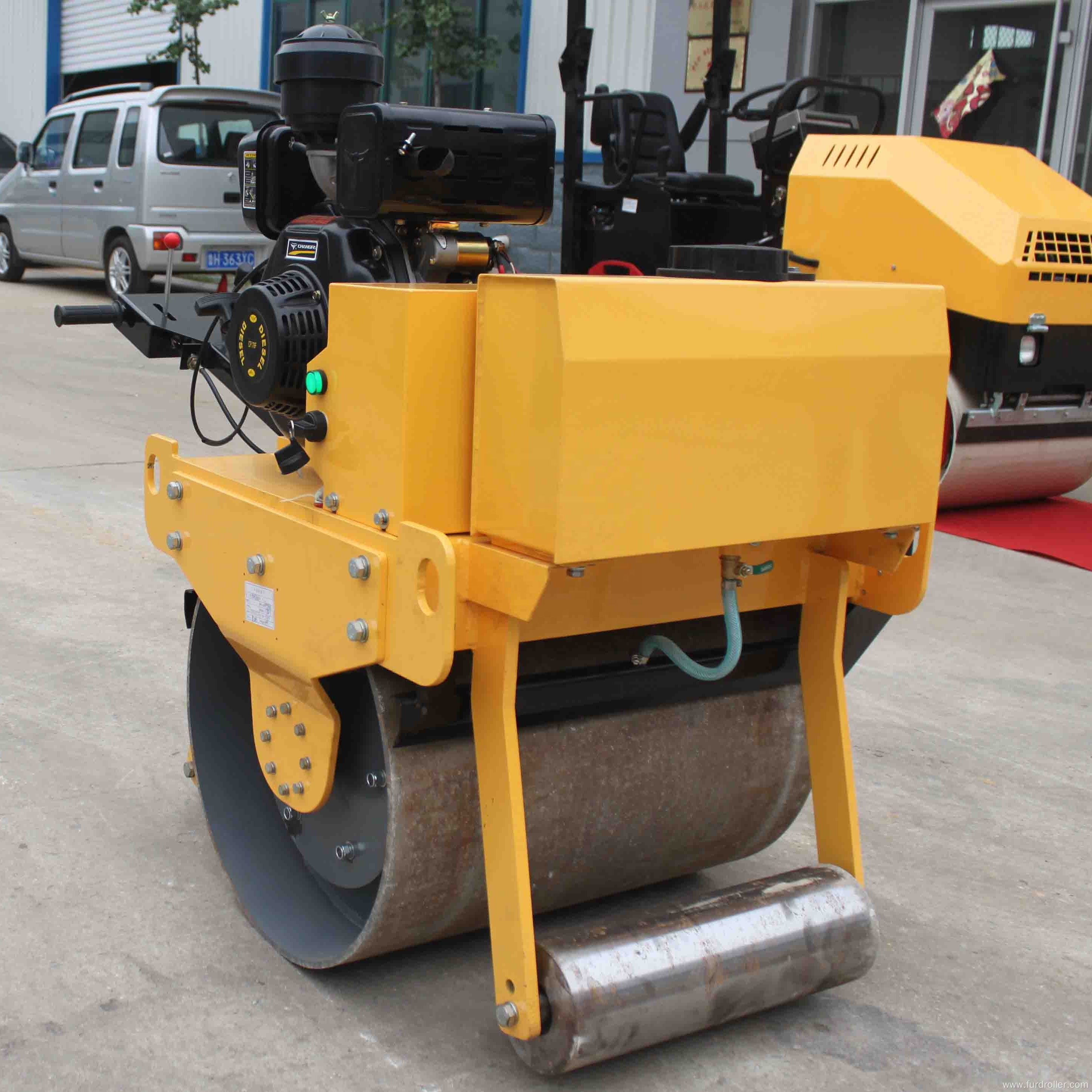 FURD asphalt roller for sale walk-behind double drum Vibratory road roller FYL-700C