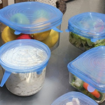 Adjustable Fresh-Keeping Silicone Stretch Lids for Storage