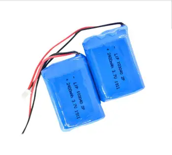 Customizable 3.7V LiPo Battery Pack - 2400mAh Lithium Ion Battery