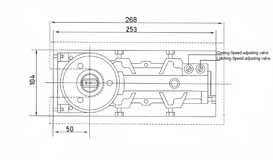 floor spring door closer