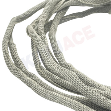 Self closing metal braided emi shielding sleeve