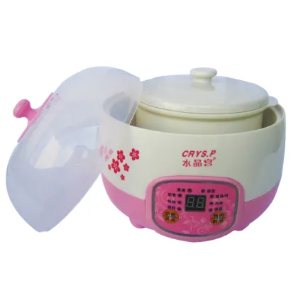 Electric Stewed Cooker New Model DDG-08B with Ceramic 1 set 0.8l ceramic pot