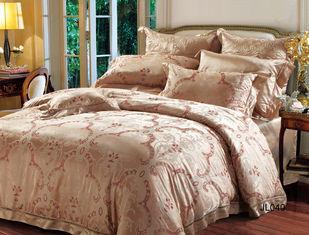 Classical Bright Luxury Bed Sets Silk Jacquard Health Fabri