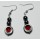 Hematite Earring with silver color finding