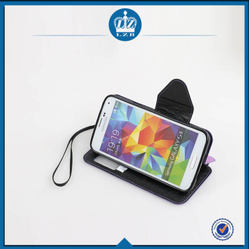 LZB Fashion color contrast series view window cheap premium cell phone case for Samusng G313