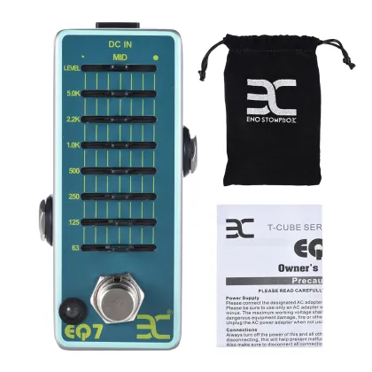 ENO EX EQ7 Equalizer Guitar Effect Pedal 7-Band EQ Guitar Pedal Full Metal Shell True Bypass Guitar Parts & Accessories