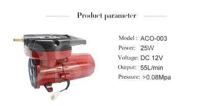 HAILEA ACO-003 DC 12V Air Compressor for Hydroponics and Aquariums