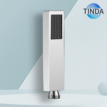 Polished Stainless Steel Rectangular Handheld Shower
