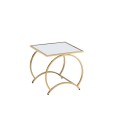 Conjunto de 3 mesas laterais quadradas Gold-Tier