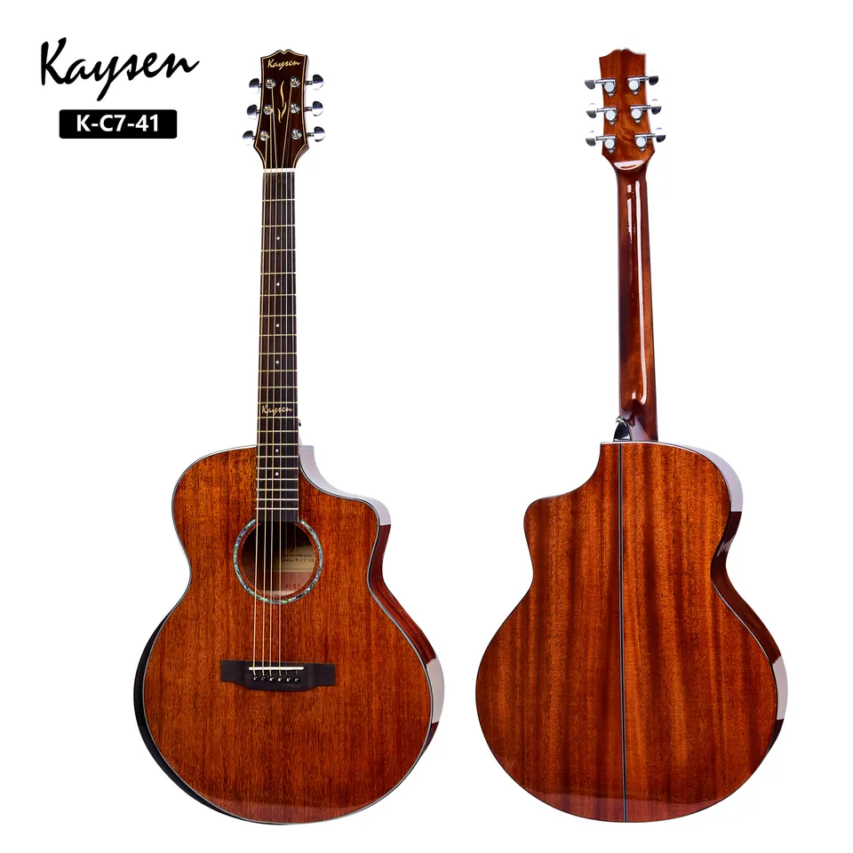 Kaysen K C7 High End Solid Mahogany Acoustic Guitar 7