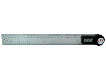 Stainless Steel Woodworking Hand Tools Carpenters Digital Angle Ruler Level Finder