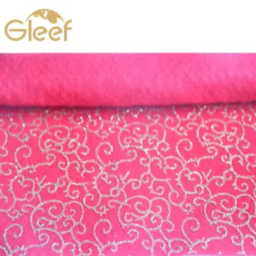color print felt fabric add glitter