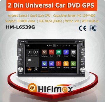 Hifimax 2 din universal auto radio dvd gps Android 5.1.1 OS cord cord 16G HD resolution