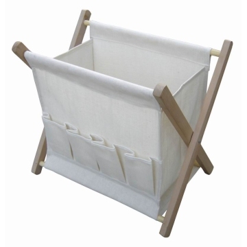 New Design White Canvas Foldable Storage Organizer